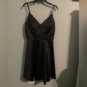 A black dress in a size 7 worn only once